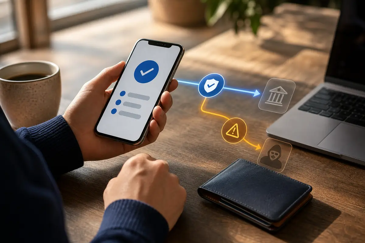 Illustration zur sicheren Einordnung eines unaufgefordert erhaltenen PayPal-Codes